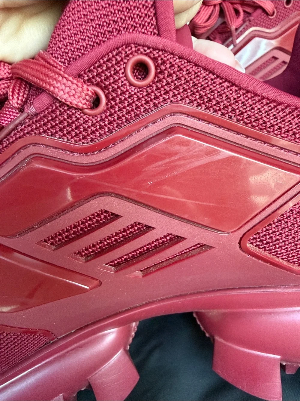 Prada Red Cloudbust Thunder Sneakers